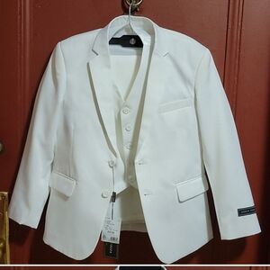 ANDREW FEZZA 3-PC WHITE SUIT SIZE 10H